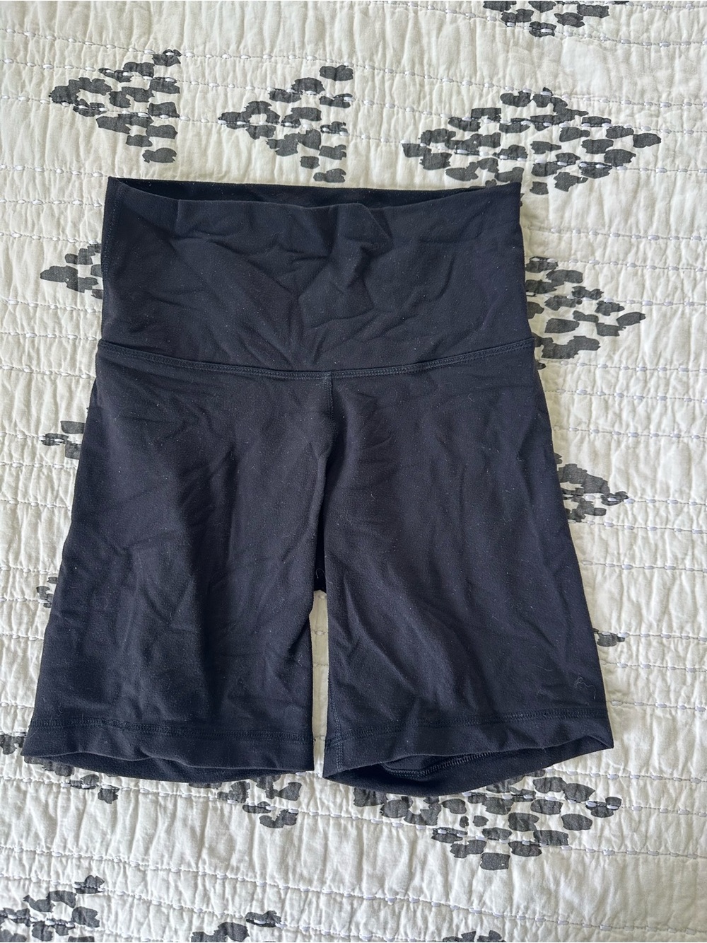 TNA Black High-Rise Bike Shorts